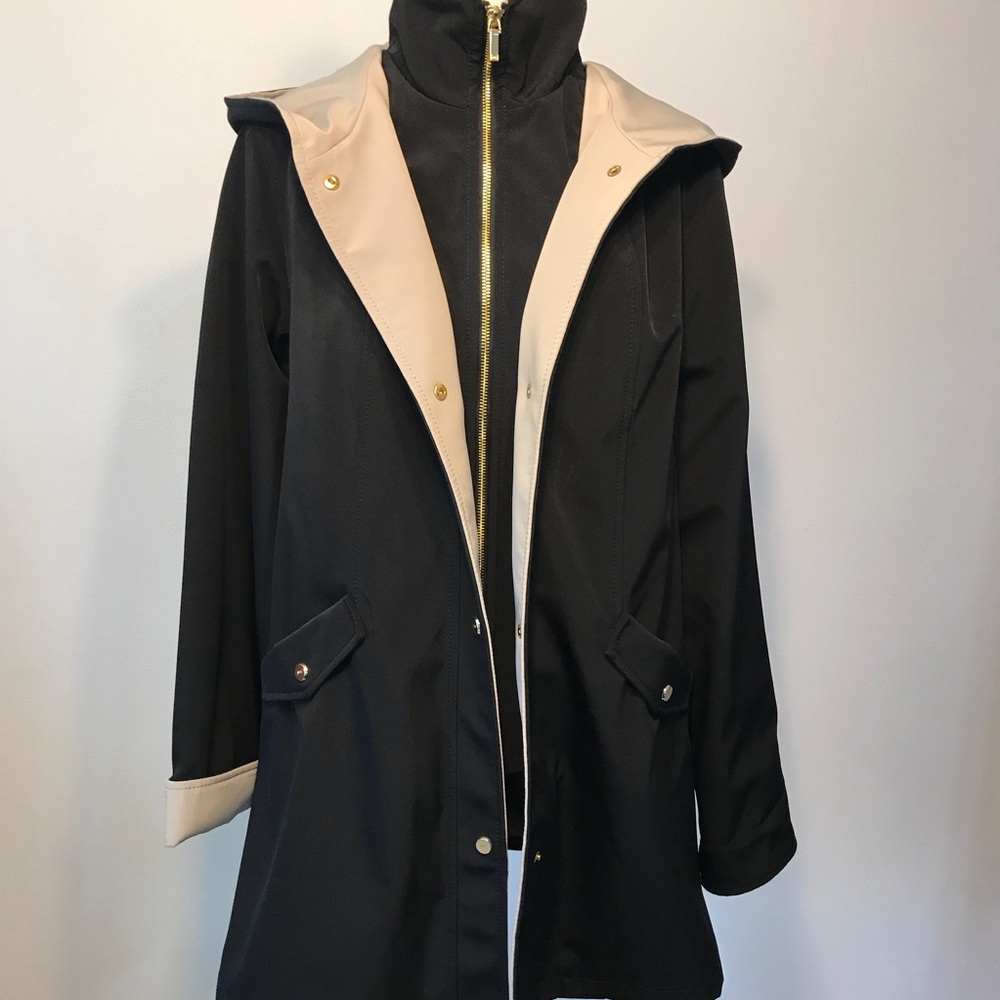 Jones New York  Women’s Coat Sz 8 Black/Beige